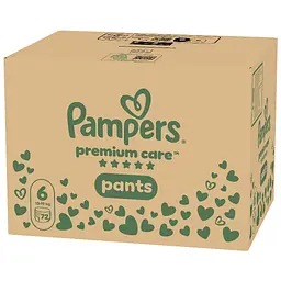Підгузки Pampers Premium Care Pants Розмір 6 (13-19 кг) 72 шт (8006530320139) - мініатюра 2