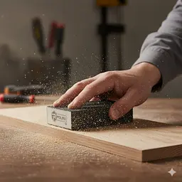 Губка шліфувальна P150 Polax пряма 100х70х25 мм (54-229) - мініатюра 11