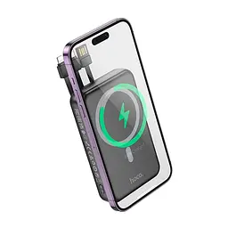 Повербанк з 3 вихідними роз'ємами 10000 mAh 22.5W + PD20W Hoco DB59 Guardian - мініатюра 3
