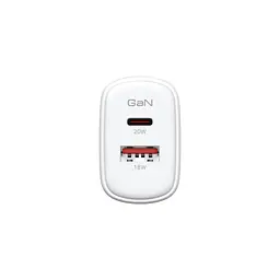 Зарядний пристрій ArmorStandart AR-T202WEU 20W GaN USB-C+ USB-A White (ARM89531) - мініатюра 3
