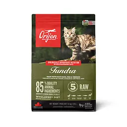 Сухий корм для кошенят та котів Orijen Tundra Cat з м'ясом та рибою 1.8 кг o28318