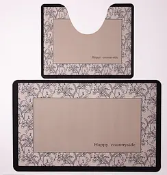 Набір килимків для ванної та туалету Happy Countryside 50*80/40*50 см Yiwu HP-42-177