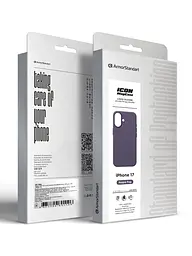 Силиконовый чехол с MagSafe для Apple iPhone 17, ICON2 MagCase, фиолетовый, противоударный, панель с мягкой подкладкой, защита всего корпуса, поддержка беспроводной зарядки, совместим с защитными стеклами и пленками, ArmorStandart (ARM88991) - мініатюра 10