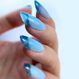Гель PNB Strong Iron Gel Crystal Blue 8 мл - мініатюра 3