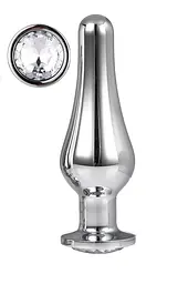 Dt21825 анальна пробка конічної форми Dream Toys Gleaming Love Silver Pleasure Plug L - мініатюра 2