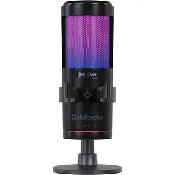 Ігровий стрім мікрофон Defender Impulse GMC 400 USB RGB 2.0 м (64240) - мініатюра 9