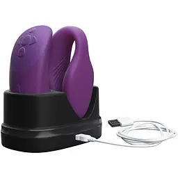 Смарт-вібратор для пар We-Vibe Chorus Purple сенсорне керування вібраціями стисненням пульта - мініатюра 6