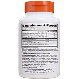Комплекс Doctor's Best Glucosamine Chondroitin MSM with OptiMSM 240 капсул - мініатюра 2