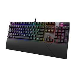 Клавіатура ASUS ROG Strix Scope II RX Red ABS UA USB Black (90MP0350-BKMA00) - мініатюра 2
