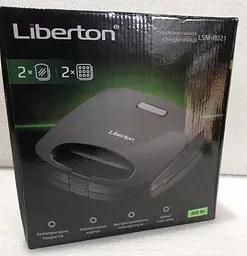Вафельниця-сендвічниця 2 в 1 Liberton LSM-8021 Black - мініатюра 4