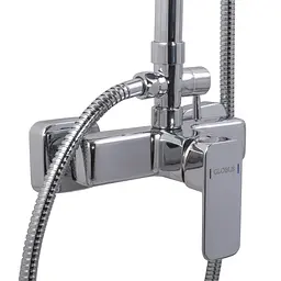 Душова система Globus Lux GLM-0005 MILANO, комплект Латунь, Хром - мініатюра 3