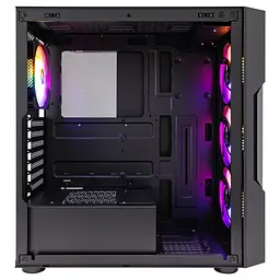 Корпус 1stPlayer T7-P-BK-4F1 Black 750W (T7-P-BK-4F1-PS-750FK-EU) - мініатюра 6