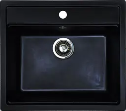 Кухонна мийка Adamant STEP антрацит 565x500x190 мм, без крила 56,5 см