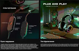 Ігрові навушники з мікрофоном Fifine H-6P RGB USB 7.1 Pink - мініатюра 5