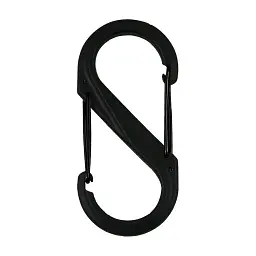 Карабін туристичний Nite ize Plastic Carb S Biner Size 6 NI676 All Black (4823082709571)
