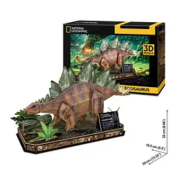 Пазл Cubic Fun 3D National Geographic Dino Стегозавр (DS1054h) - мініатюра 5