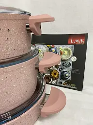 Набір посуду O.M.S. Collection 3005 Pink 7 предметів - мініатюра 3