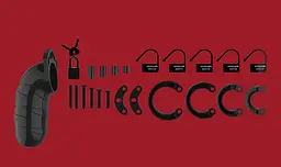 Пояс вірності для чоловіків ManCage 05 Chastity Cage чорний - мініатюра 3