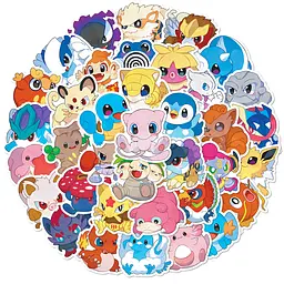 Стікерпак Покемон Набір наклейок GeekLand Pokemon 50 штук