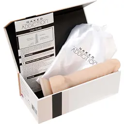 Фалоімітатор Addiction Naked Dual Density Silicone Dong 8" 20 см тілесний - мініатюра 9