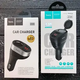 Автомобільний зарядний пристрій Hoco Z34 Thunder power має два USB-виходи - мініатюра 2