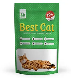 Силікагелевий наповнювач для котячого туалету Best Cat Green Apple, 3,6 л (SGL005)