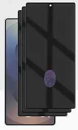 Захисне скло DK для Samsung Galaxy S25 Ultra S938 Антишпигун Full Glue 020555 black 3 шт. - мініатюра 2