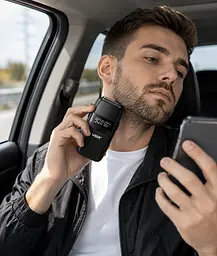 Бритва VGR V 640 S Black / Шейвер чоловічий професійний / Електробритва акумуляторна чорна - мініатюра 2
