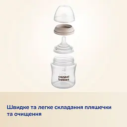 Пляшечка антиколікова Canpol babies Natural Shape з соскою Dual-zone 330 мл (35/402) - мініатюра 8