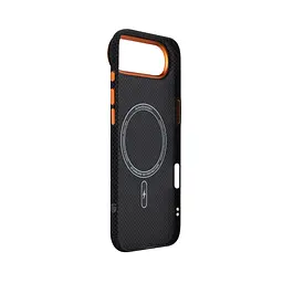 Карбоновый чехол для Apple iPhone 17 Air, LikeCarbon2 SE MagCase, черный, тонкий защитный чехол-панель из поликарбоната с магнитами N52, MagSafe, противоударный, совместим с беспроводной зарядкой, приподнятые края для защиты камеры, ArmorStandart (ARM89166) - мініатюра 4