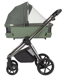 Коляска універсальна 2 в 1 Omega Perfect Green з люлькою та прогулянковим блоком (до 22 кг) CARRELLO Зелений - мініатюра 2