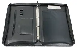 Ділова папка із еко шкіри Portfolio Чорна