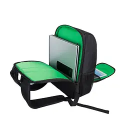 Фото рюкзак Canon EOS Nikon Sony Olympus універсальний з відділом для ноутбука 15,6" + дощовик Чорний із зеленим ( IBF022BG ) - мініатюра 4