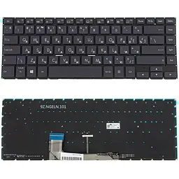 Клавіатура для ноутбука ASUS (W700 series) rus, black, без фрейму, підсвічування клавіш