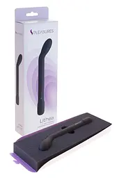 Вібратор Pleasures Lithea 18 см чорний - мініатюра 3