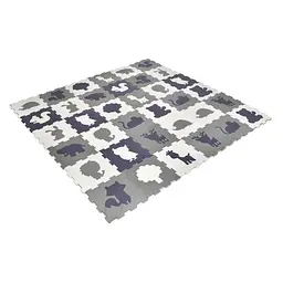 Килимок-мозаїка EVA 36 деталей Тварини пазли 31×31 см (MR 1292)