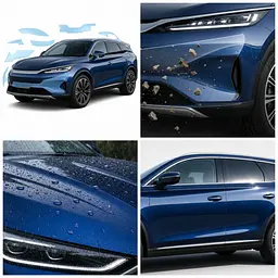 Антигравійна захисна бронеплівка за лекалами для BYD Tang III 2023- зони дверей і стійки вікон - мініатюра 3