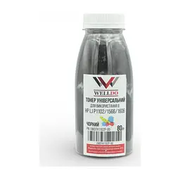 Тонер HP LJ P1560/1566/1600/Canon 728/712/CB435A, 80г Welldo (UWDTH1102P-80)