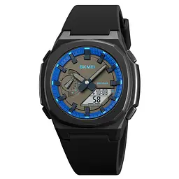 Наручний годинник чоловічий 2091BKBUWT Black-Blue-White Skmei acs0030300