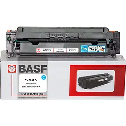 Картридж тон. BASF для HP LJ Pro M454/479 аналог W2031X Cyan (BASF-KT-W2031X) - мініатюра 1
