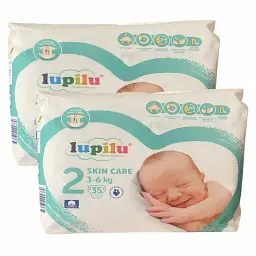 Підгузки Lupilu Skin Care 2 Mini (3-6 кг), 70 шт