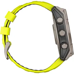 Смарт-годинник Garmin Fenix 8 Solar Sapphire 47mm Titanium with Amp Yellow/Graphite Silicone Band (010-02906-21) [116855] - мініатюра 5