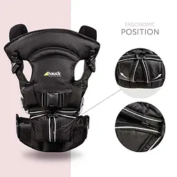 Рюкзак-кенгуру Hauck 4 Way Carrier Black, чорний (58102-5) - мініатюра 5