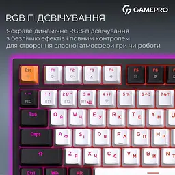 Клавіатура GamePro Asgard Valhalla Pro QLAB Sakura Switch Black (MK160-B-QS-PRO) - мініатюра 15