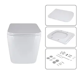 Набір Qtap Nest 4 в 1 підвісний унітаз Tern Ultra Quiet 525x345x360 + комплект інсталяції QT17332303AW47509 - мініатюра 7