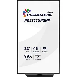 Монітор Iiyama 31.5" HB3201UHSNP-B1 UHD IPS 60Hz (HB3201UHSNP-B1) - мініатюра 4