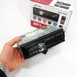 Автомагнітола MP3 1097 BT 1 DIN з LED екраном - мініатюра 3