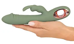Вібратор-кролик You2Toys Slim Rabbit Olive, 21.4 см (зелений) - мініатюра 4