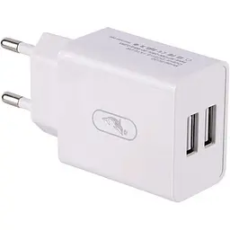 Зарядний пристрій SkyDolphin SC30T (2USB, 2.1A) White + кабель Type-C (SDMZP-000113)