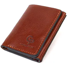 Чоловічий шкіряний гаманець GRANDE PELLE 8х10х1,5 см acs0025793